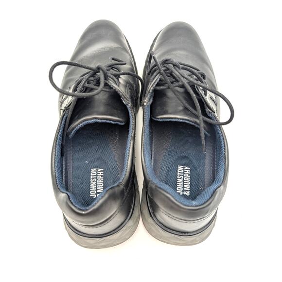 Johnston & Murphy Connor Plain Toe Derby Shoes Men's Black Size US8M EU41 - Picture 10 of 10